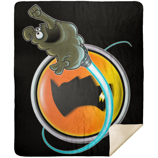 Schlock Rocket Premium Mink Sherpa Blanket 50x60