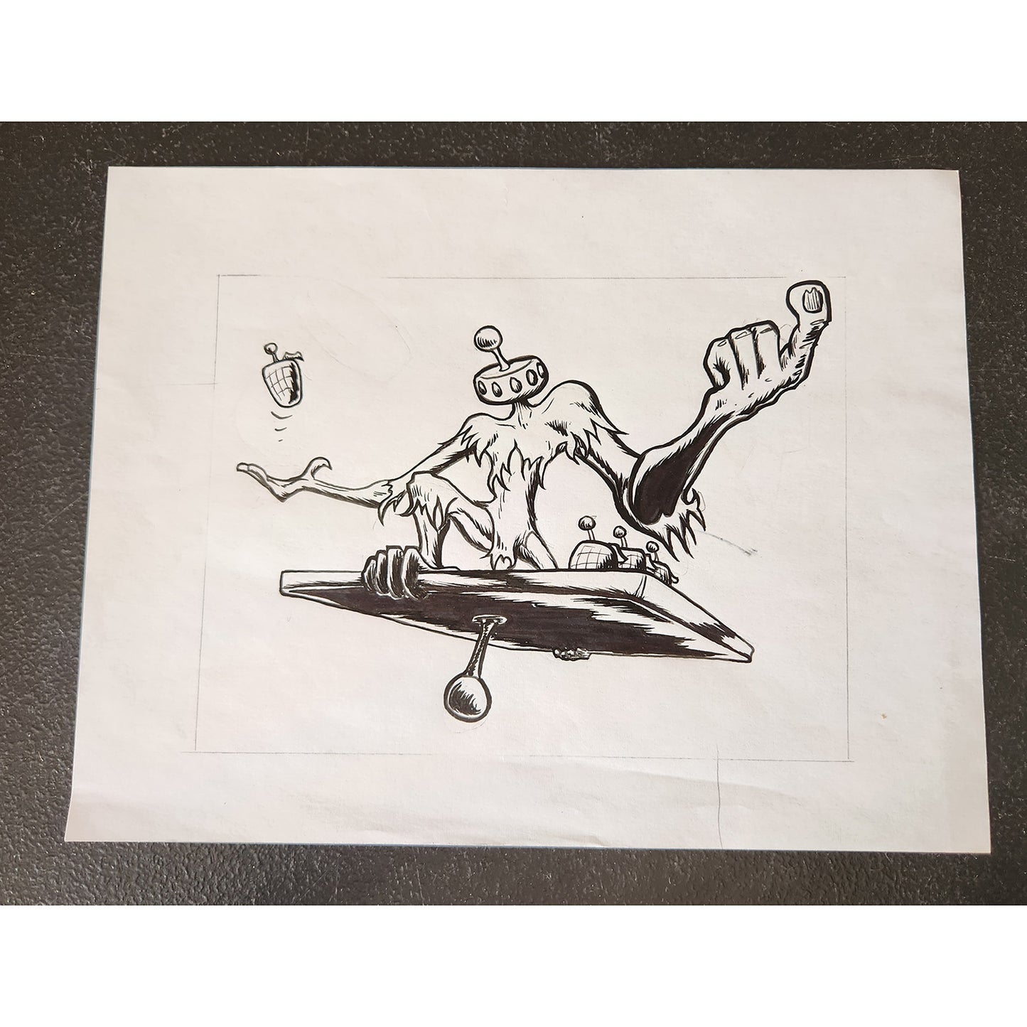 Headless Monkey Margin Art MP