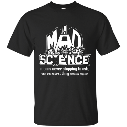 Mad Science Shirt sizes up to 6XL