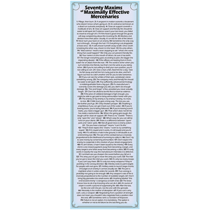 Seventy Maxims Poster Blue 1-column