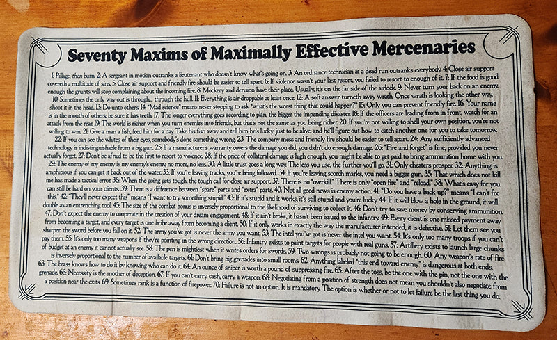 Seventy Maxims Play Mat