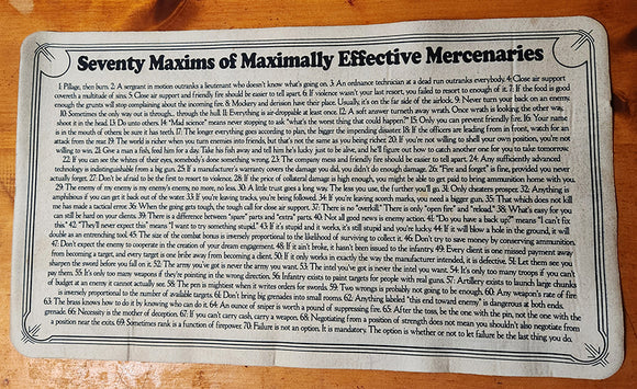 Seventy Maxims Play Mat