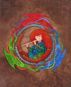 Cover Art from The Dragonbone Flute Print By Keliana Tayler