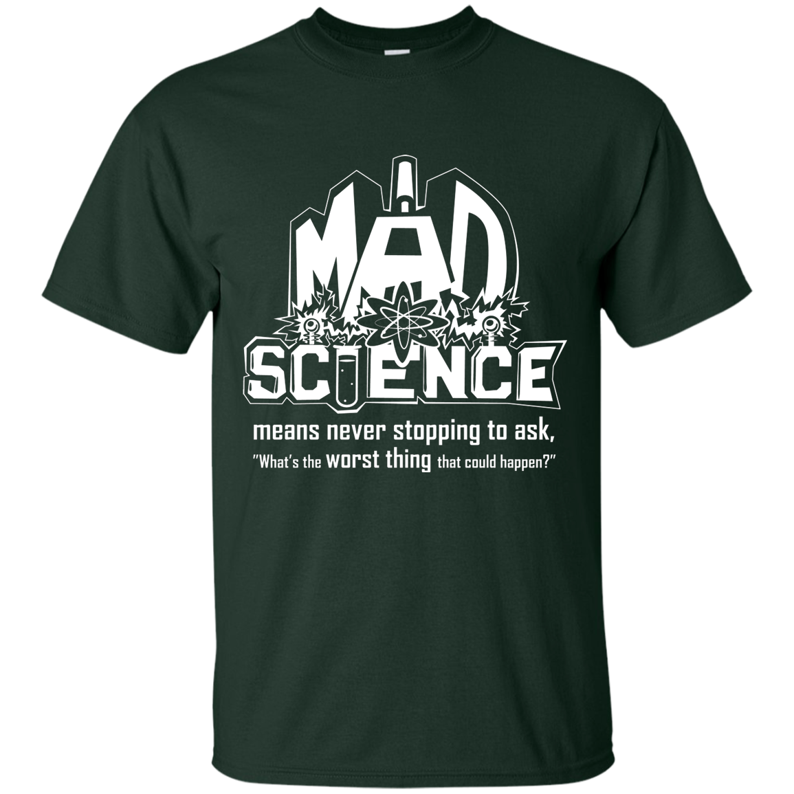 Mad Science Shirt sizes up to 6XL