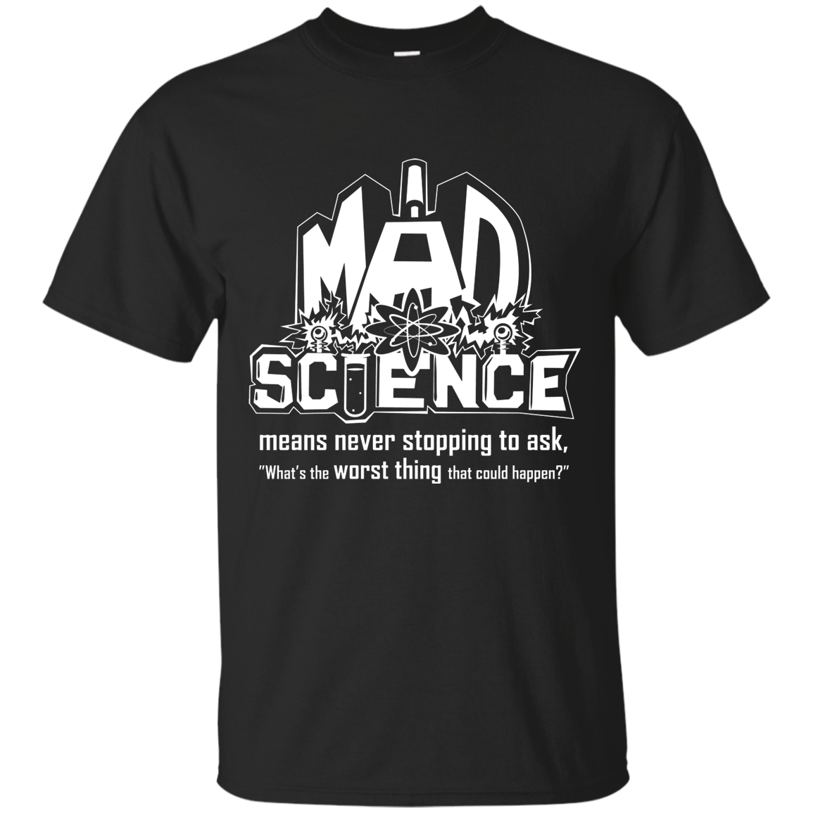 Mad Science Shirt sizes up to 6XL