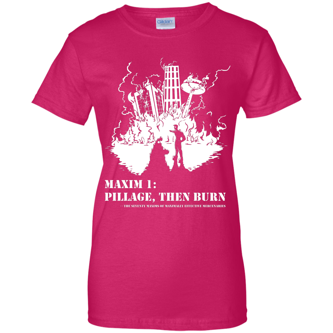 Pillage Then Burn shirt ladies cut