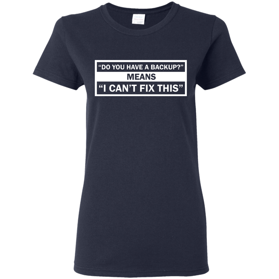 Back up shirt ladies cut