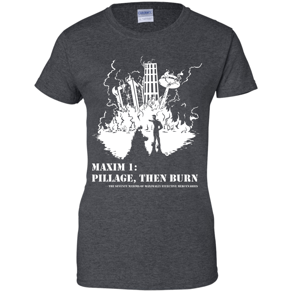 Pillage Then Burn shirt ladies cut