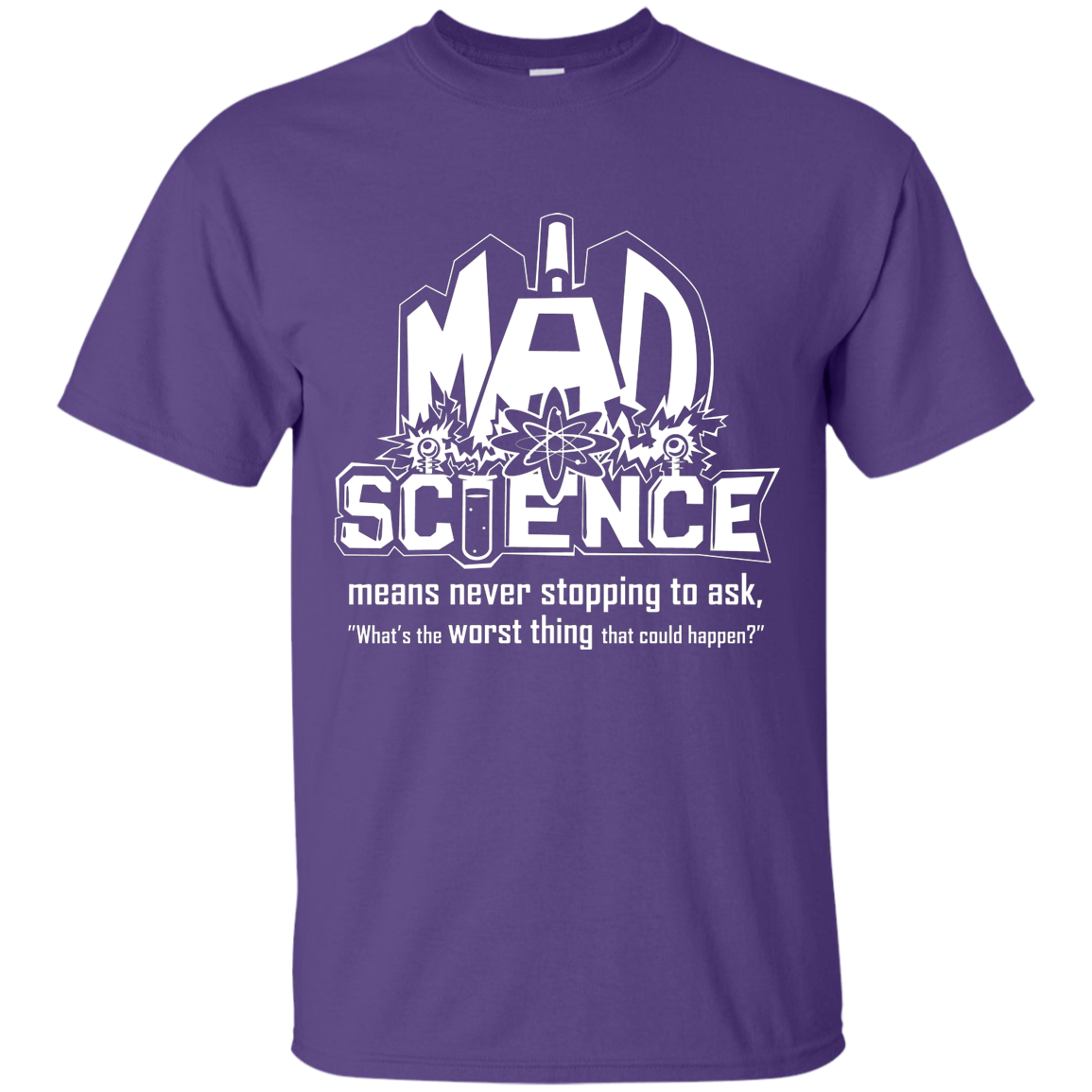 Mad Science Shirt sizes up to 6XL