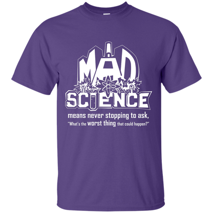 Mad Science Shirt sizes up to 6XL