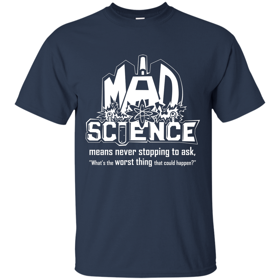 Mad Science Shirt sizes up to 6XL – Schlock Mercenary Store