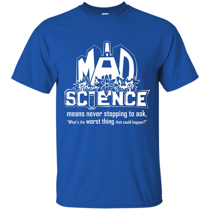 Mad Science Shirt sizes up to 6XL