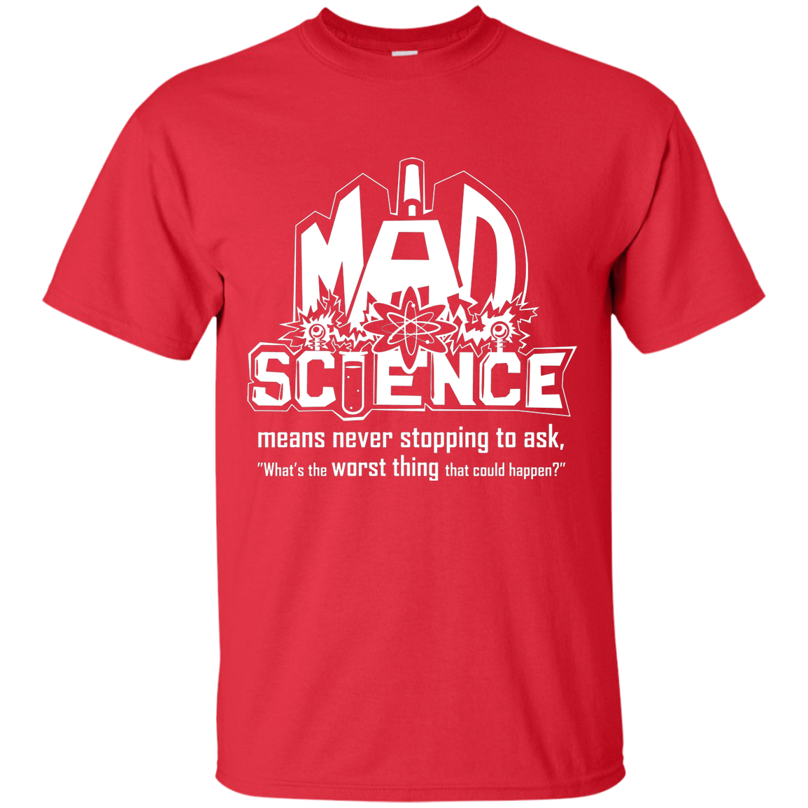Mad Science Shirt sizes up to 6XL