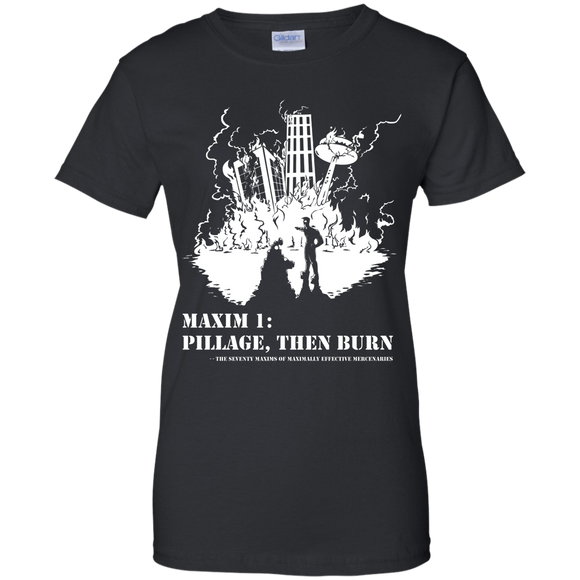 Pillage Then Burn shirt ladies cut