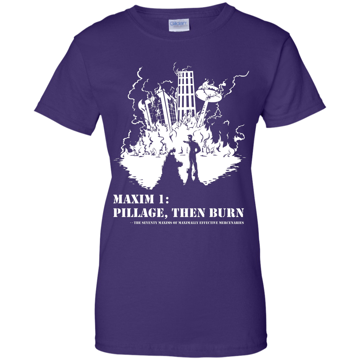 Pillage Then Burn shirt ladies cut