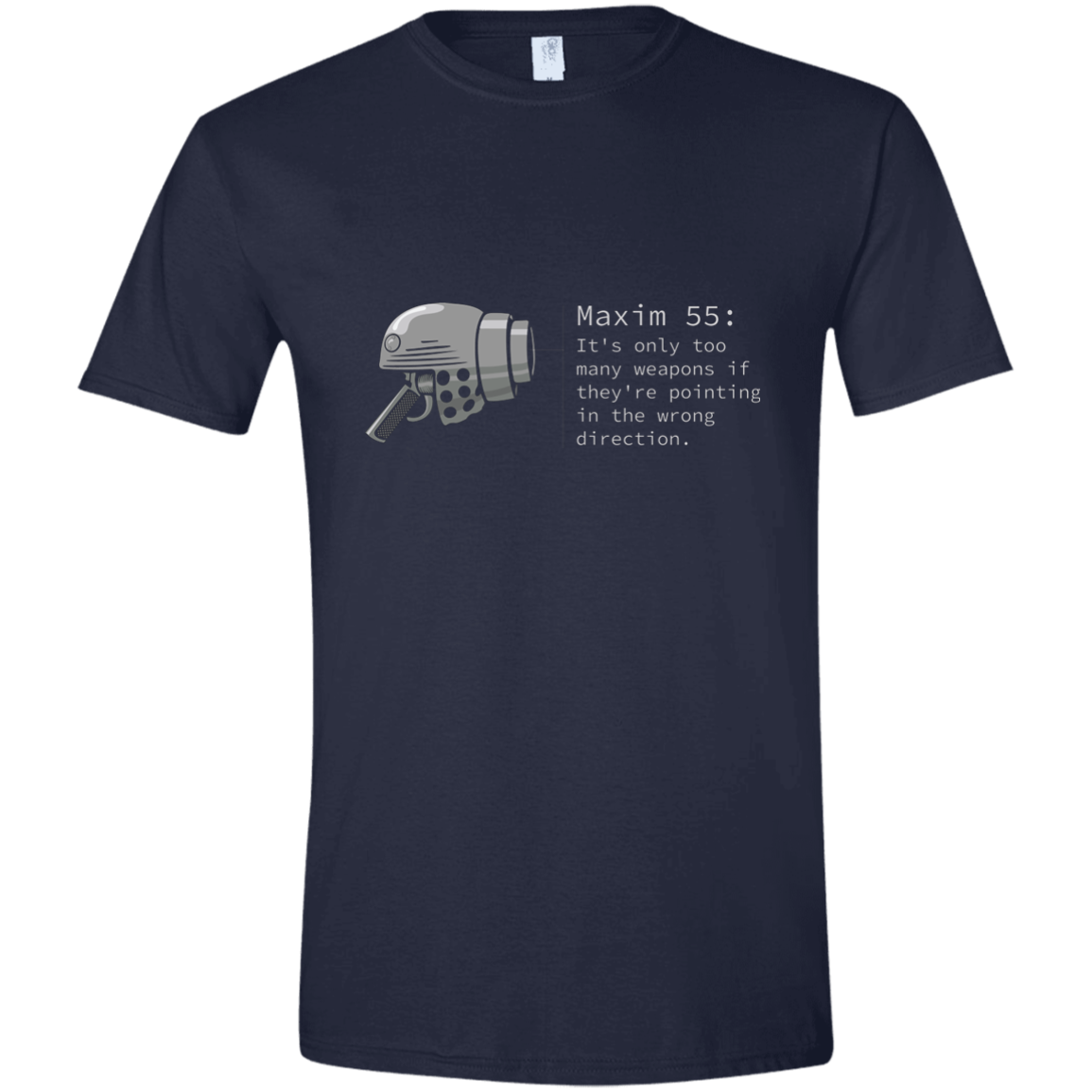 M55 Too Many Weapons 100% cotton short sleve