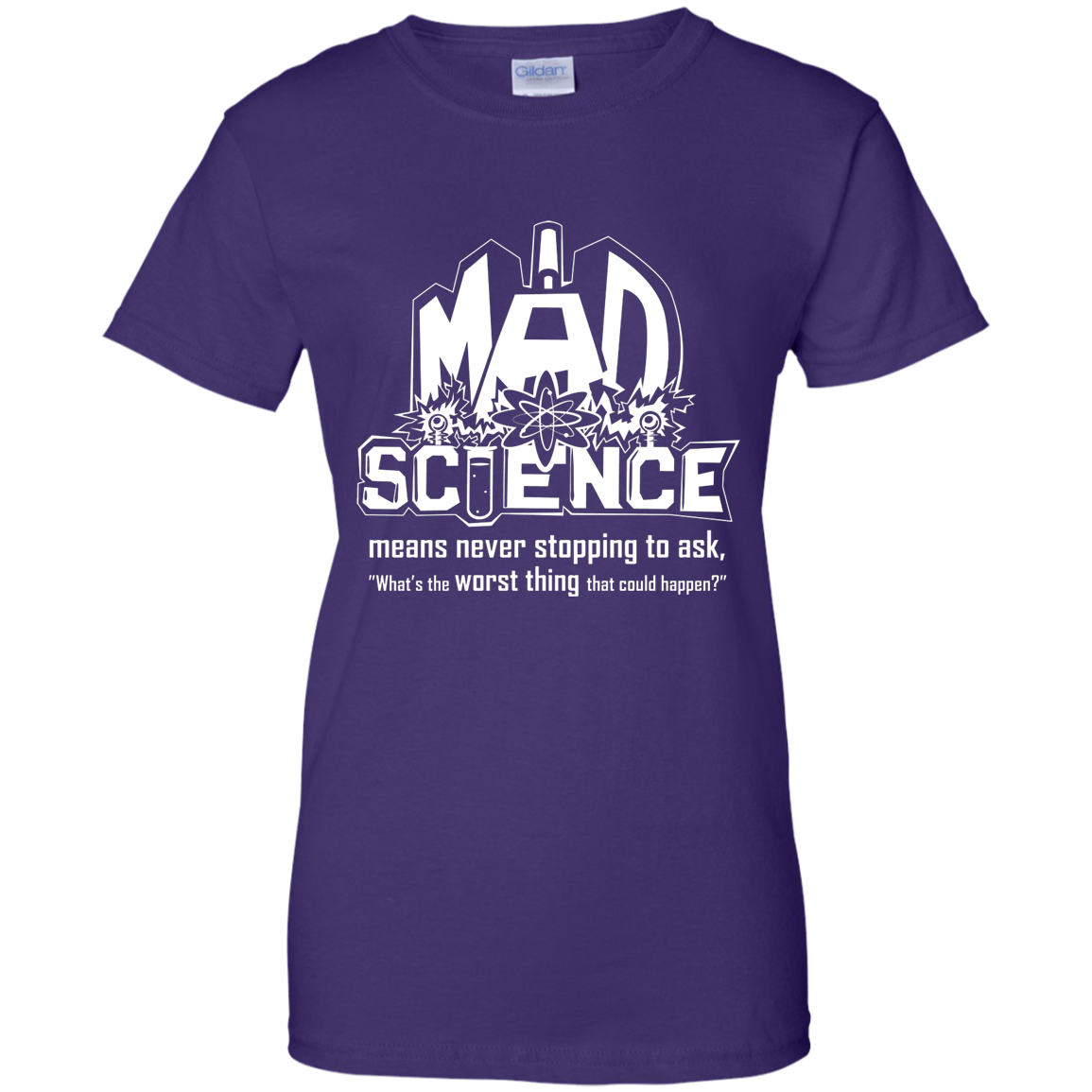 Mad Science Shirt Ladies sizes