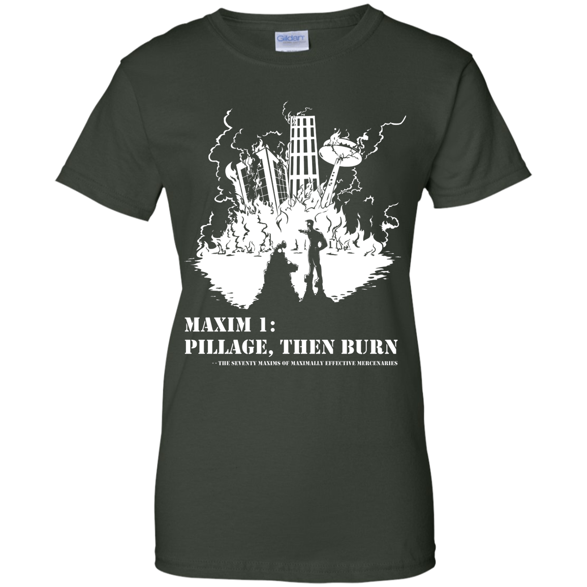 Pillage Then Burn shirt ladies cut