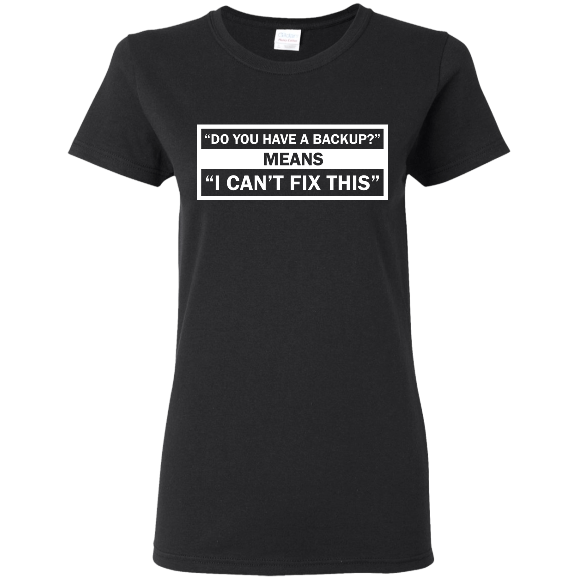 Back up shirt ladies cut