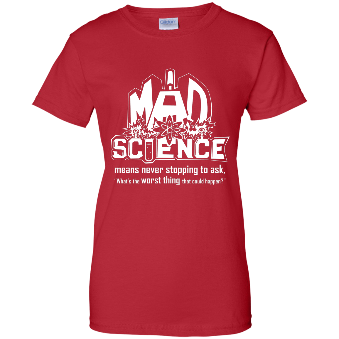Mad Science Shirt Ladies sizes