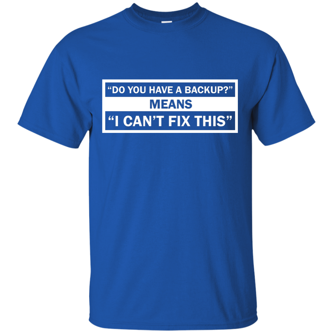 Back up shirt sizes up to 6X