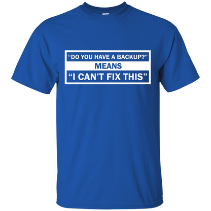 Back up shirt sizes up to 6X