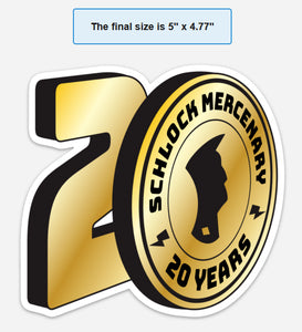 Schlock Mercenary 20th anniversary magnet